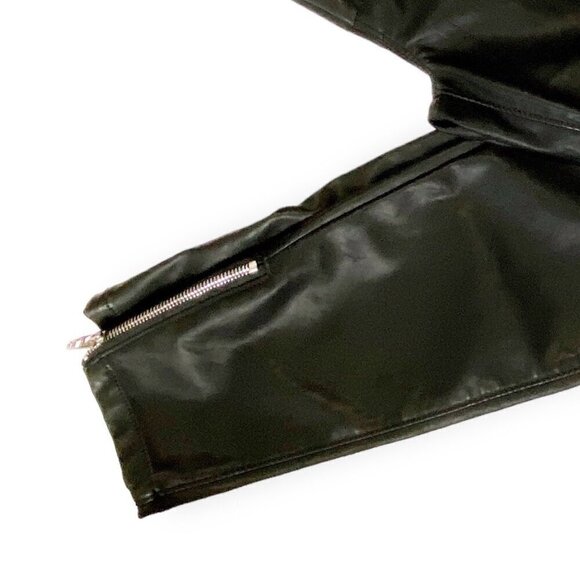 BLANKNYC Black Vegan Leather Moto Pants, size 24, new with tag - Picture 11 of 15